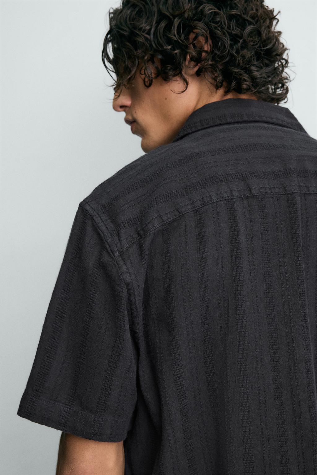 РУБАШКА ИЗ ВЫСТИРАННОЙ ТКАНИ