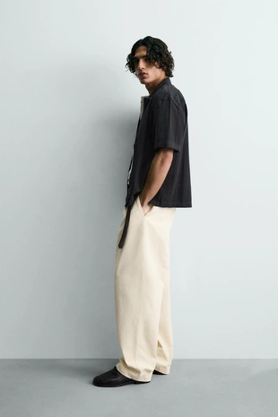 Рубашка из выстиранной ткани