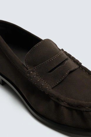 Кожаные лоферы с планкой- Заказать в России