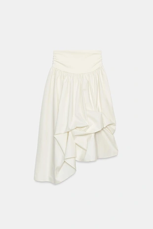 Объемная комбинированная юбка- Заказать в России