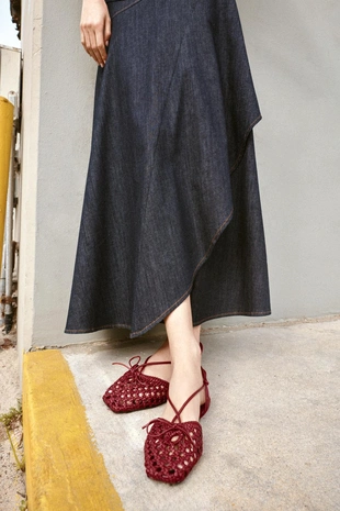 Сандалии с плетеным верхом- Заказать в России