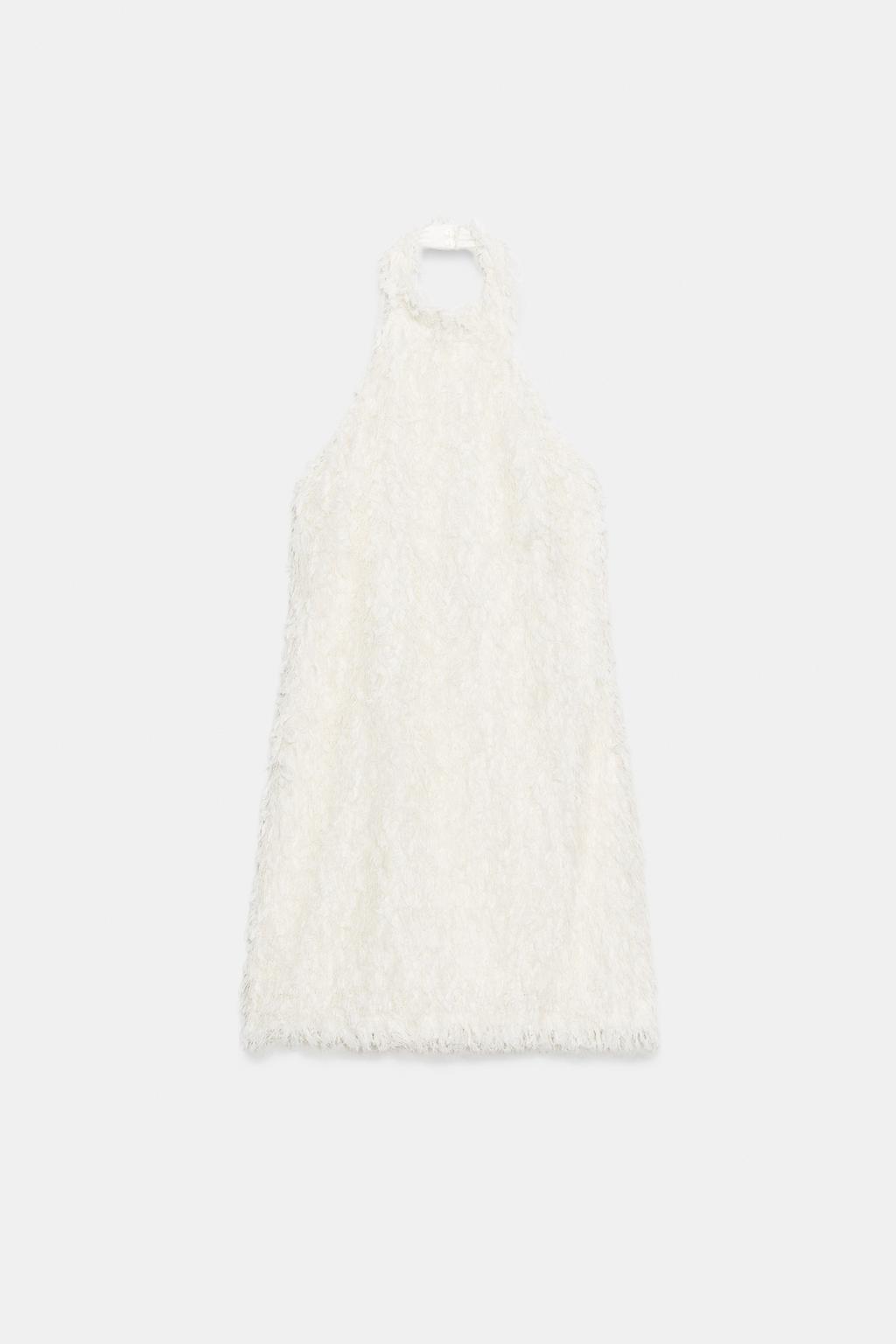 МИНИ-ПЛАТЬЕ С БАХРОМОЙ