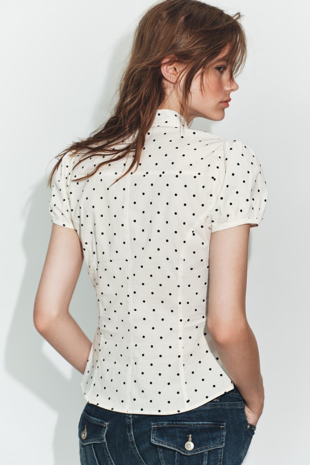 ТОП ИЗ ПОПЛИНА С ЗАВЯЗКАМИ