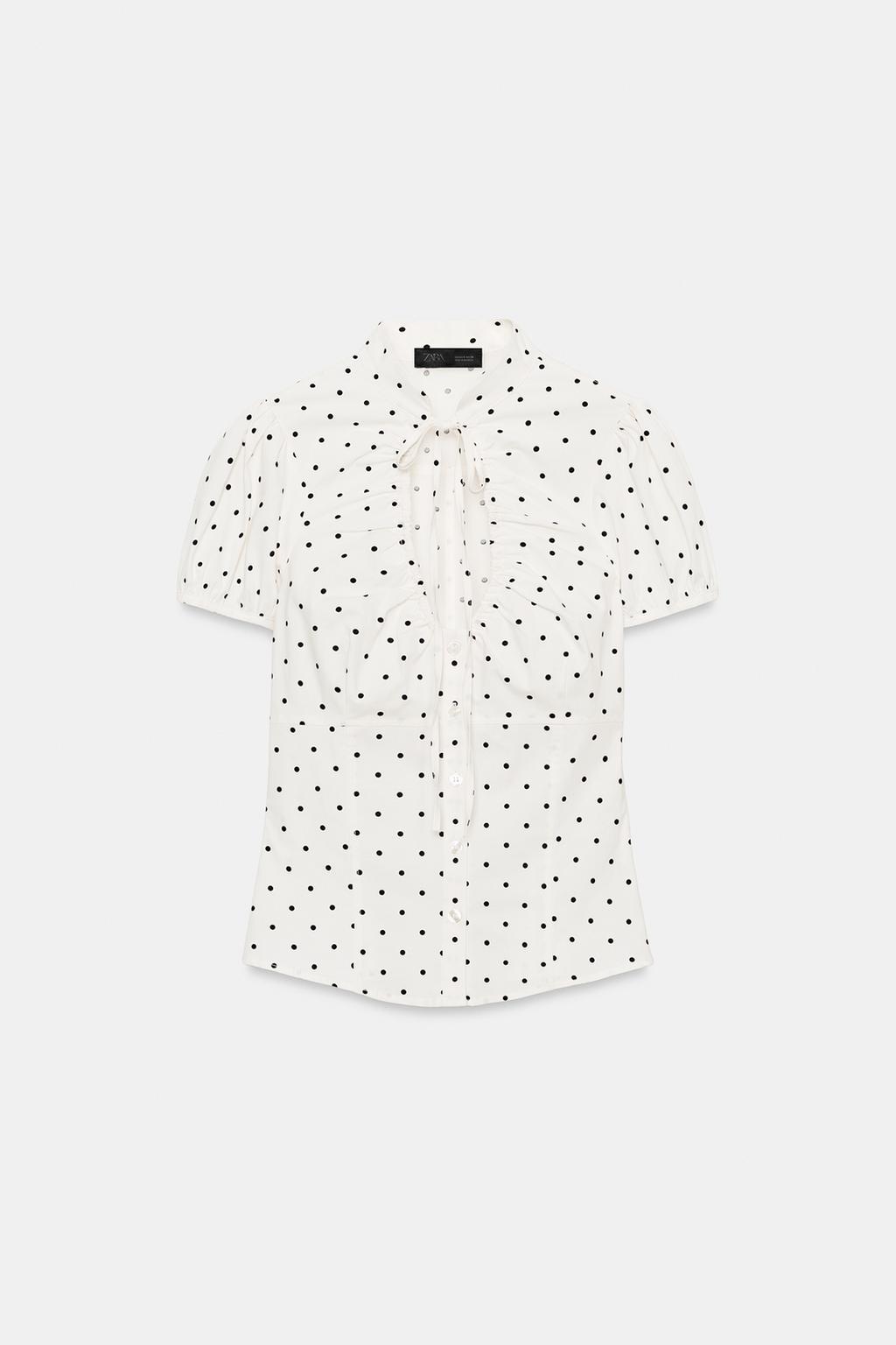 ТОП ИЗ ПОПЛИНА С ЗАВЯЗКАМИ