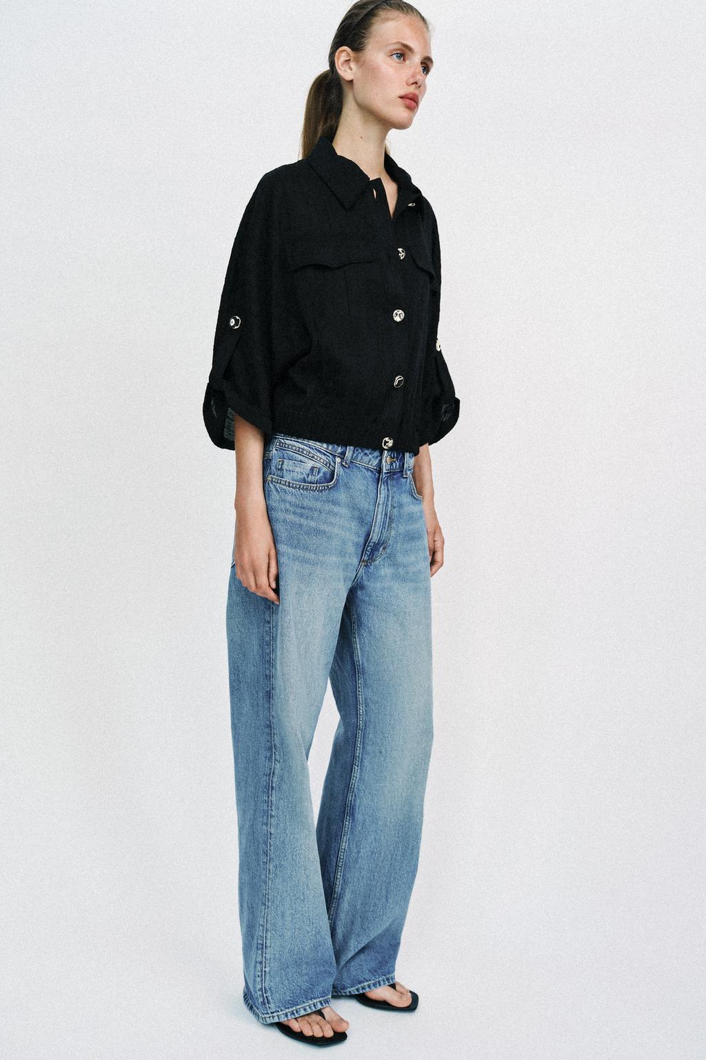 БЛУЗА-САФАРИ С РУКАВАМИ С ОТВОРОТАМИ