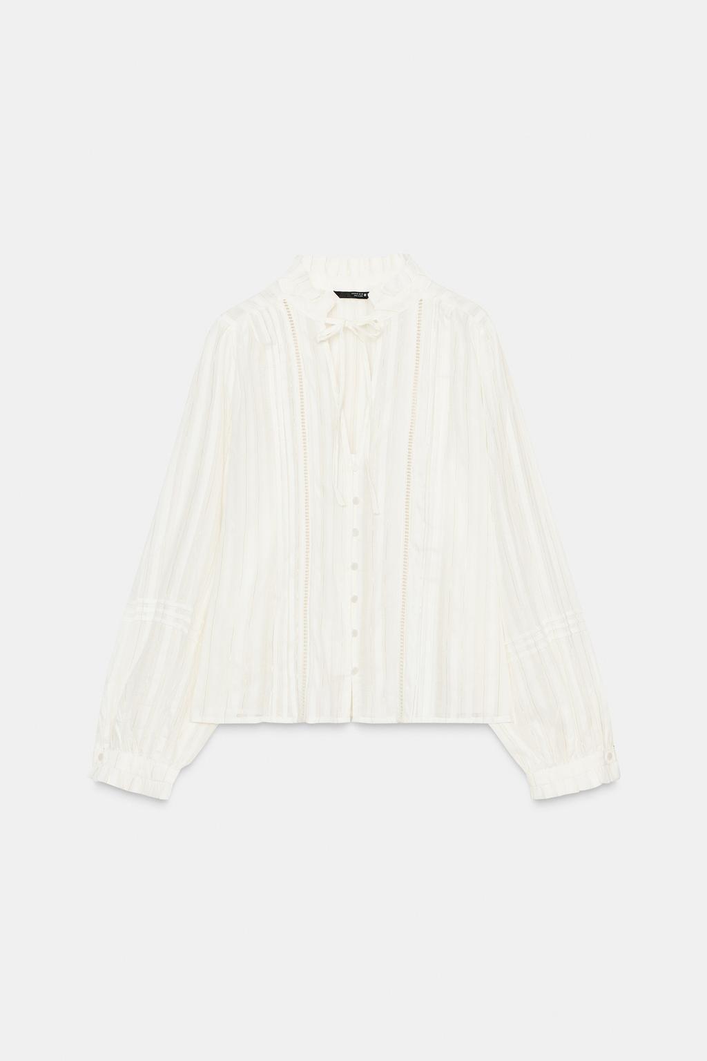 БЛУЗА В РОМАНТИЧЕСКОМ СТИЛЕ С КРУЖЕВОМ