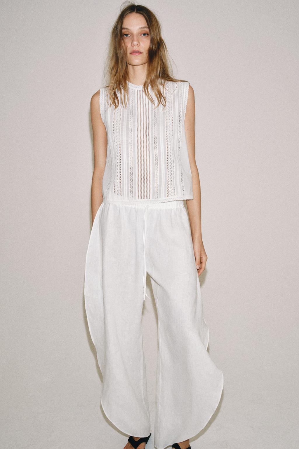 БЛУЗА С ВЫШИВКОЙ В РОМАНТИЧЕСКОМ СТИЛЕ — ZW COLLECTION