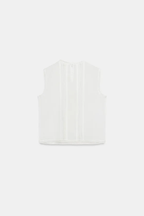 БЛУЗА С ВЫШИВКОЙ В РОМАНТИЧЕСКОМ СТИЛЕ — коллекция Zara «ZW»