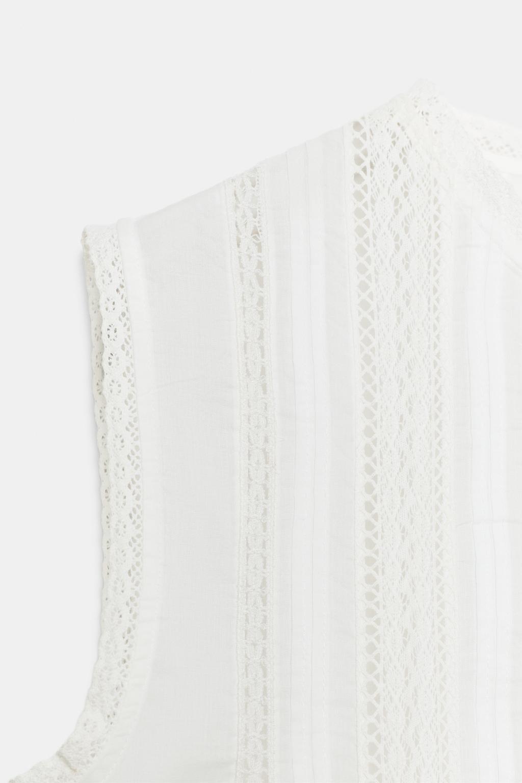 БЛУЗА С ВЫШИВКОЙ В РОМАНТИЧЕСКОМ СТИЛЕ — ZW COLLECTION