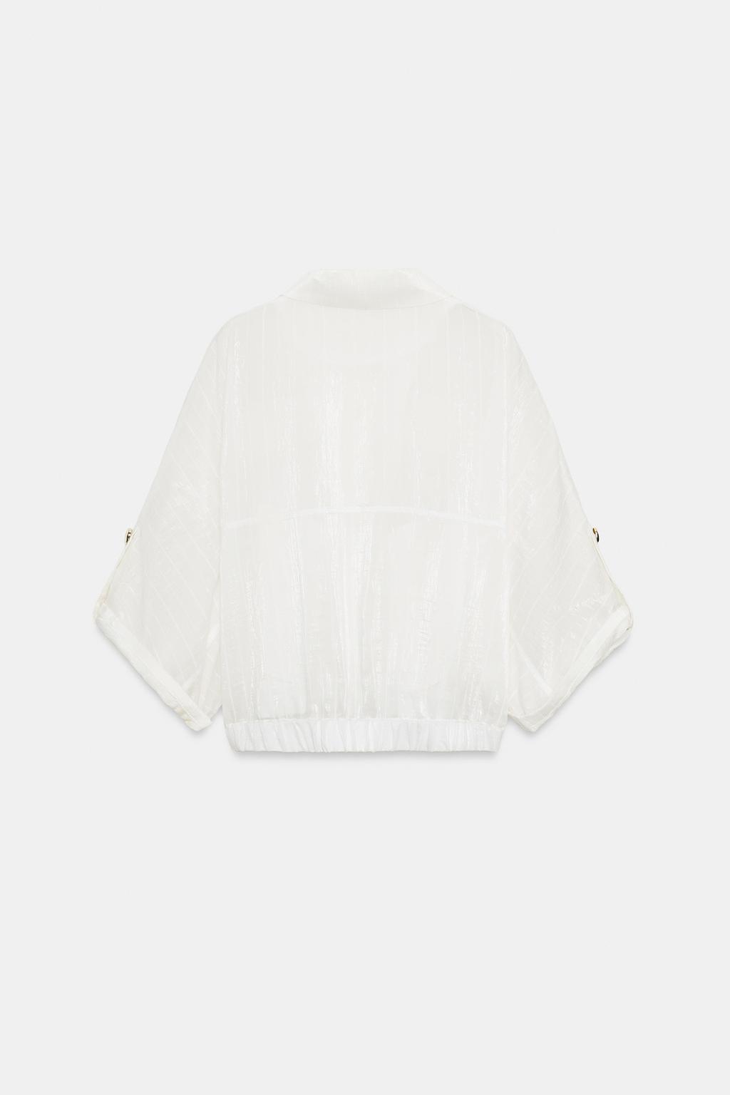 БЛУЗА-САФАРИ С ПОДВЕРНУТЫМИ РУКАВАМИ