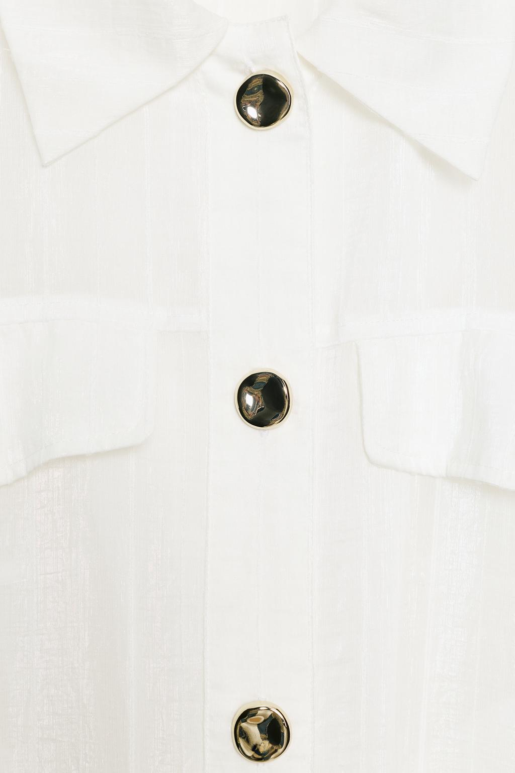 БЛУЗА-САФАРИ С ПОДВЕРНУТЫМИ РУКАВАМИ