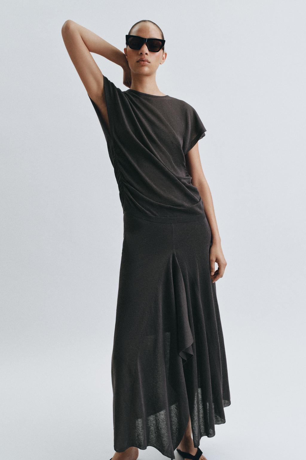 ТРИКОТАЖНАЯ ЮБКА МИДИ