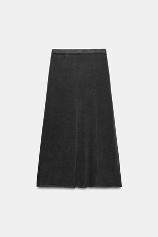 Трикотажная юбка миди- Заказать в России