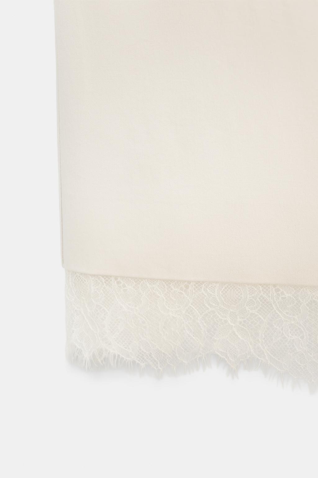 ЮБКА МИДИ С КРУЖЕВОМ