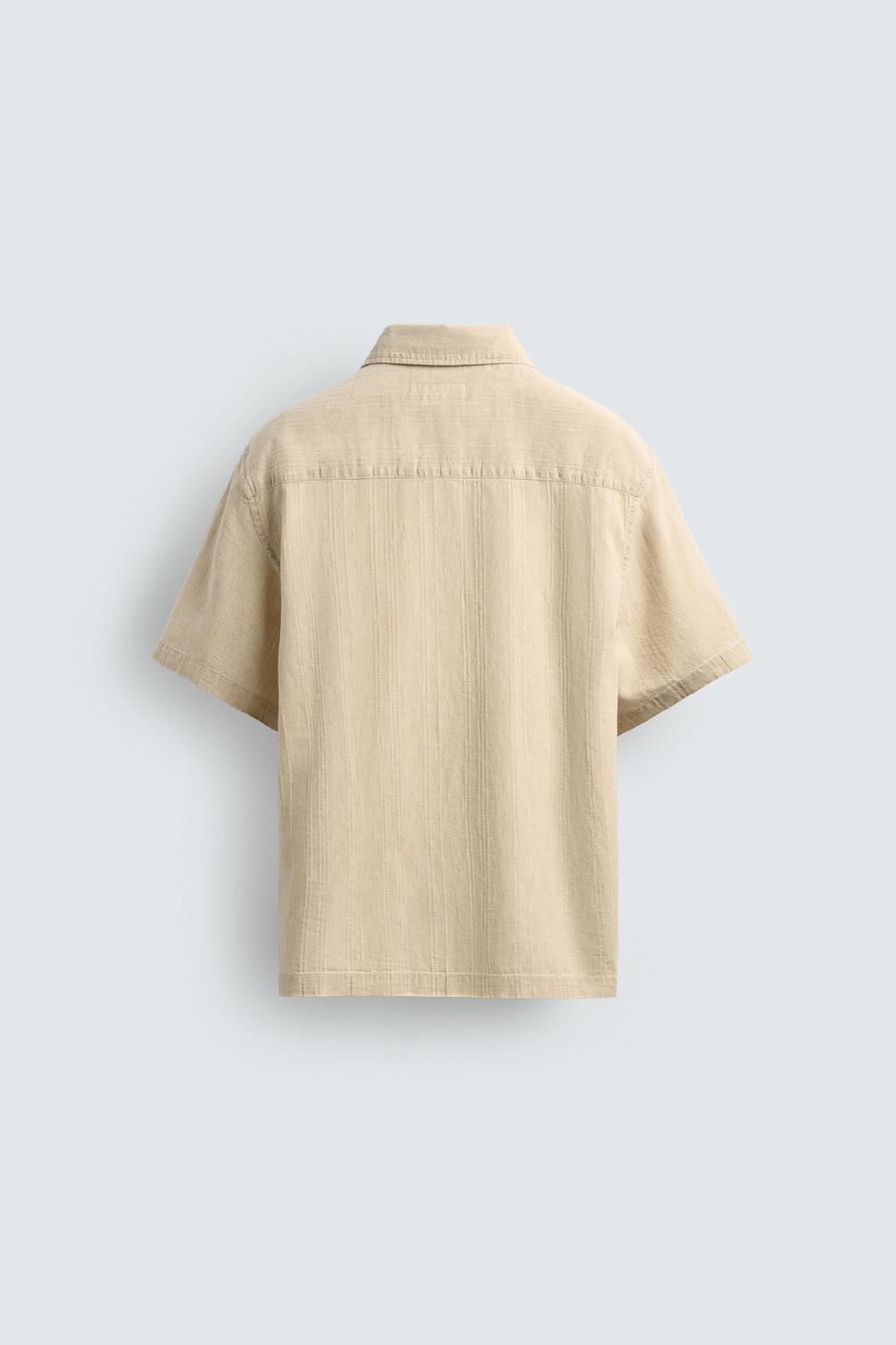 РУБАШКА ИЗ ВЫСТИРАННОЙ ТКАНИ