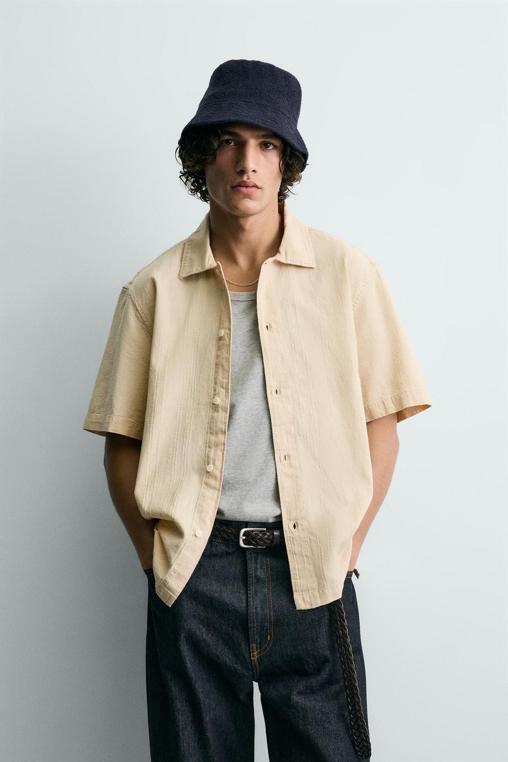 РУБАШКА ИЗ ВЫСТИРАННОЙ ТКАНИ