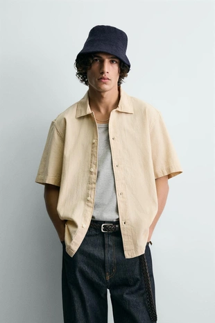 Рубашка из выстиранной ткани