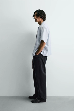 Рубашка из фактурного хлопка