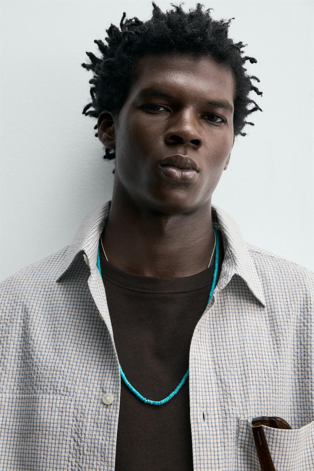 РУБАШКА В КЛЕТКУ С ТЕКСТУРОЙ