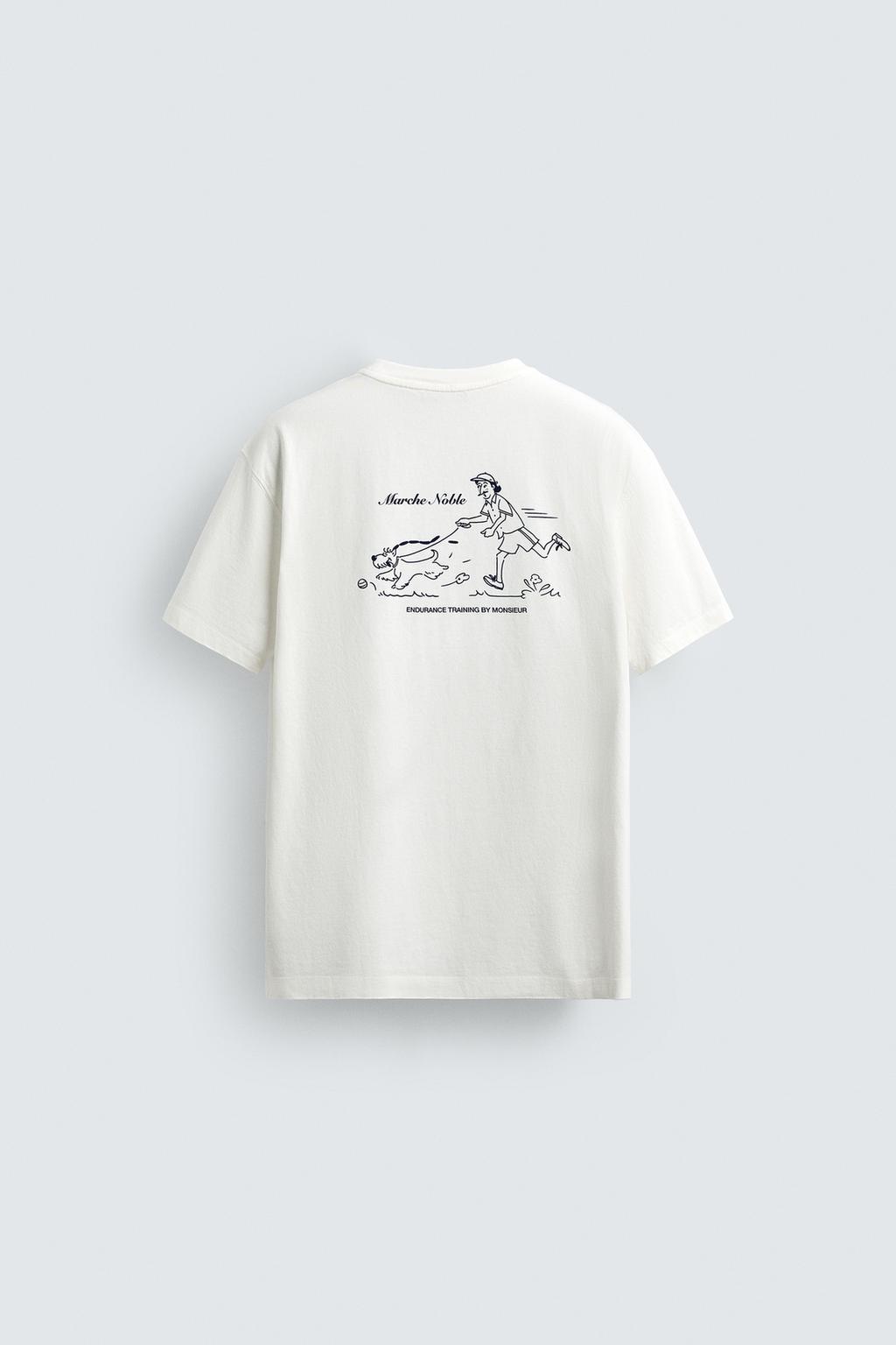 ФУТБОЛКА С КОНТРАСТНЫМ ПРИНТОМ