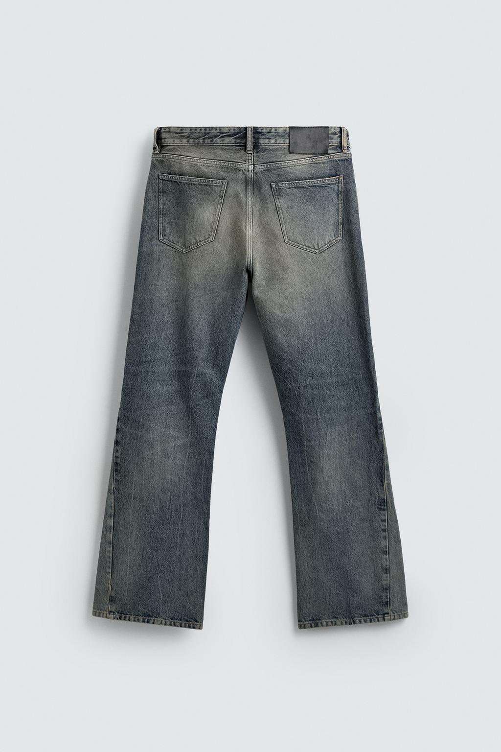 ДЖИНСЫ FLARE FIT С ЭФФЕКТОМ ПЯТЕН