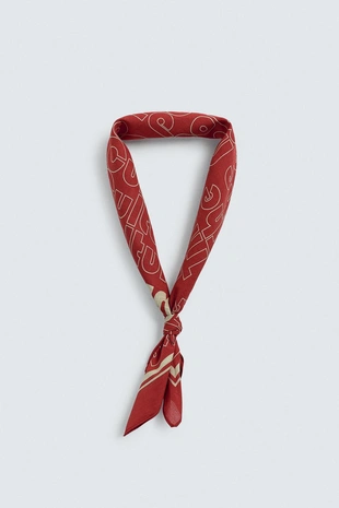 Бандана с текстовым принтом