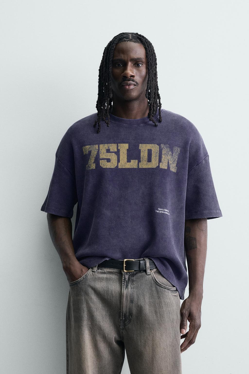 ТОЛСТОВКА ВАФЕЛЬНОЙ СТРУКТУРЫ С ВЫЦВЕТШИМ ПРИНТОМ