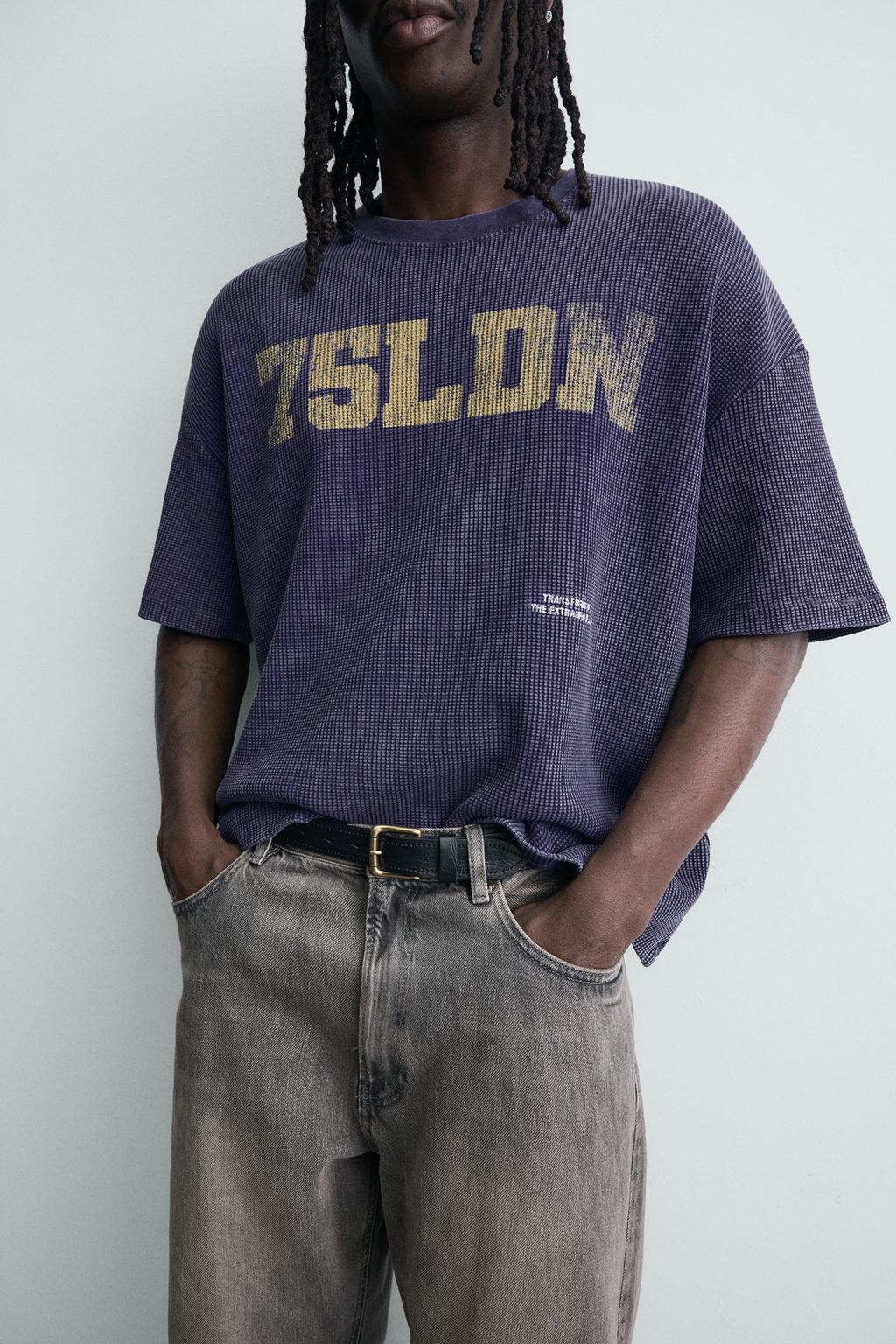 ТОЛСТОВКА ВАФЕЛЬНОЙ СТРУКТУРЫ С ВЫЦВЕТШИМ ПРИНТОМ