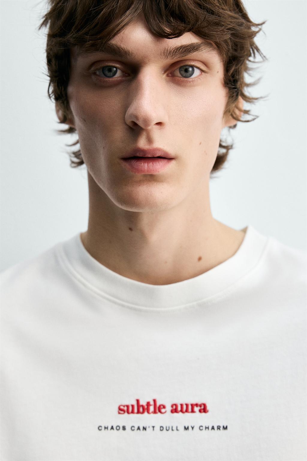 ФУТБОЛКА С ВЫШИВКОЙ И ПРИНТОМ