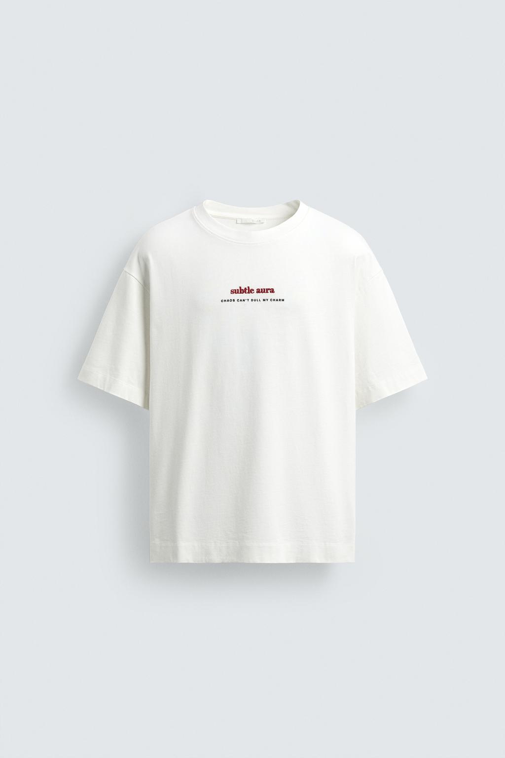 ФУТБОЛКА С ВЫШИВКОЙ И ПРИНТОМ