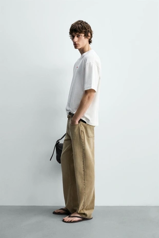 Футболка с вышивкой и принтом- Заказать в России