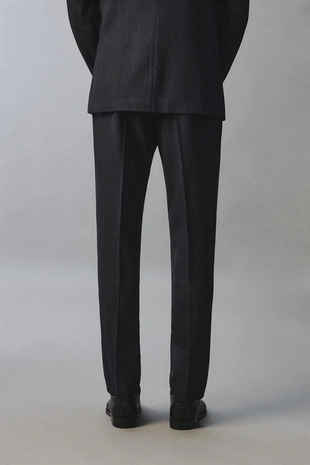 Брюки костюмные в клетку из 100% шерсти- Заказать в России