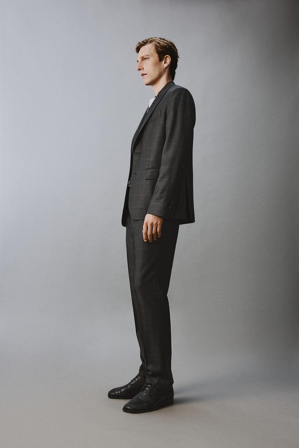 КОСТЮМНЫЕ БРЮКИ В КЛЕТКУ ИЗ 100% ШЕРСТИ