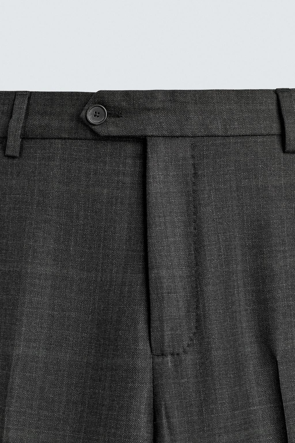 КОСТЮМНЫЕ БРЮКИ В КЛЕТКУ ИЗ 100% ШЕРСТИ