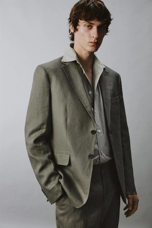 Блейзер из 100% льна- Заказать в России