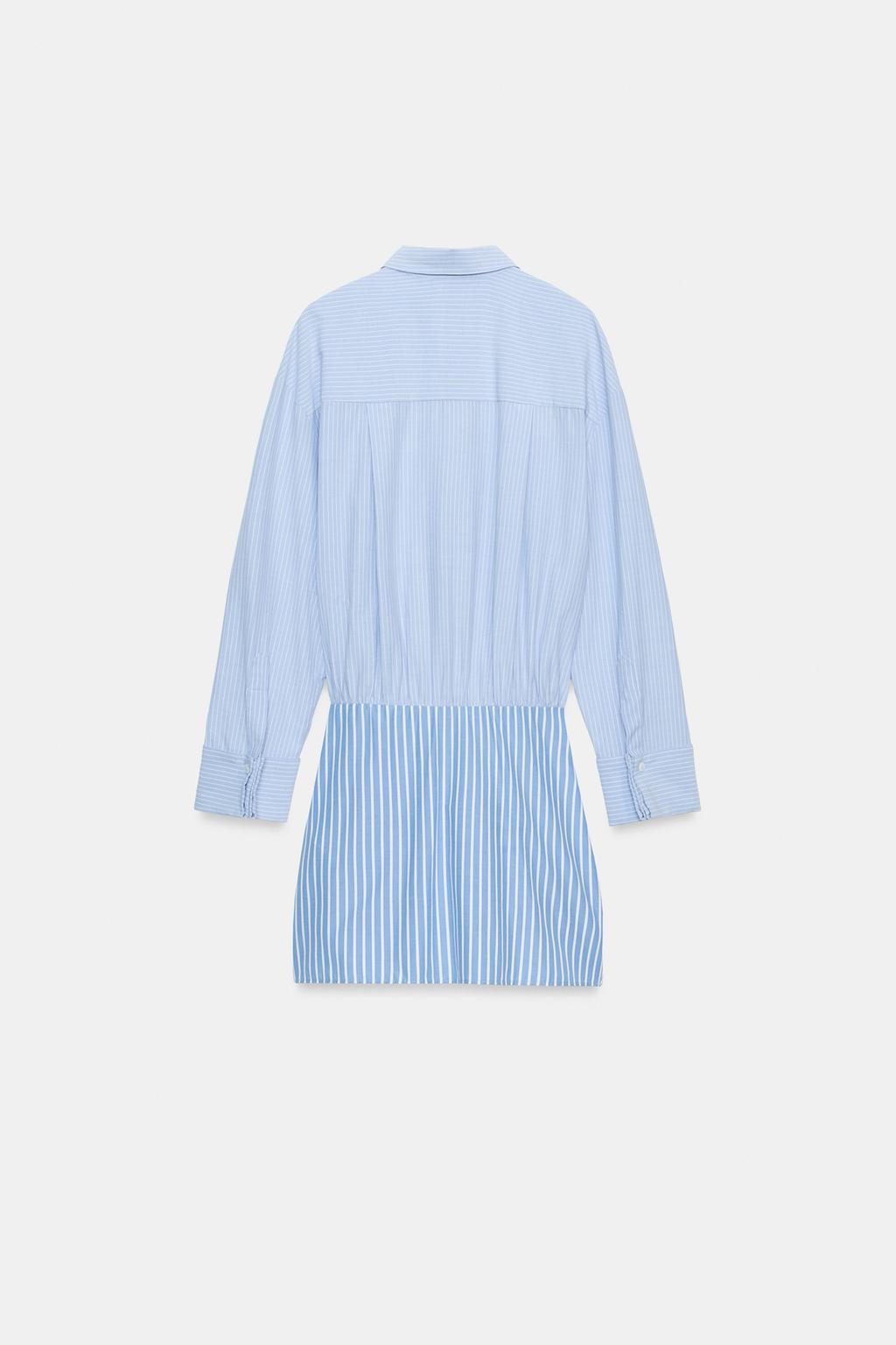 КОРОТКОЕ ПЛАТЬЕ-РУБАШКА С УЗЛОМ