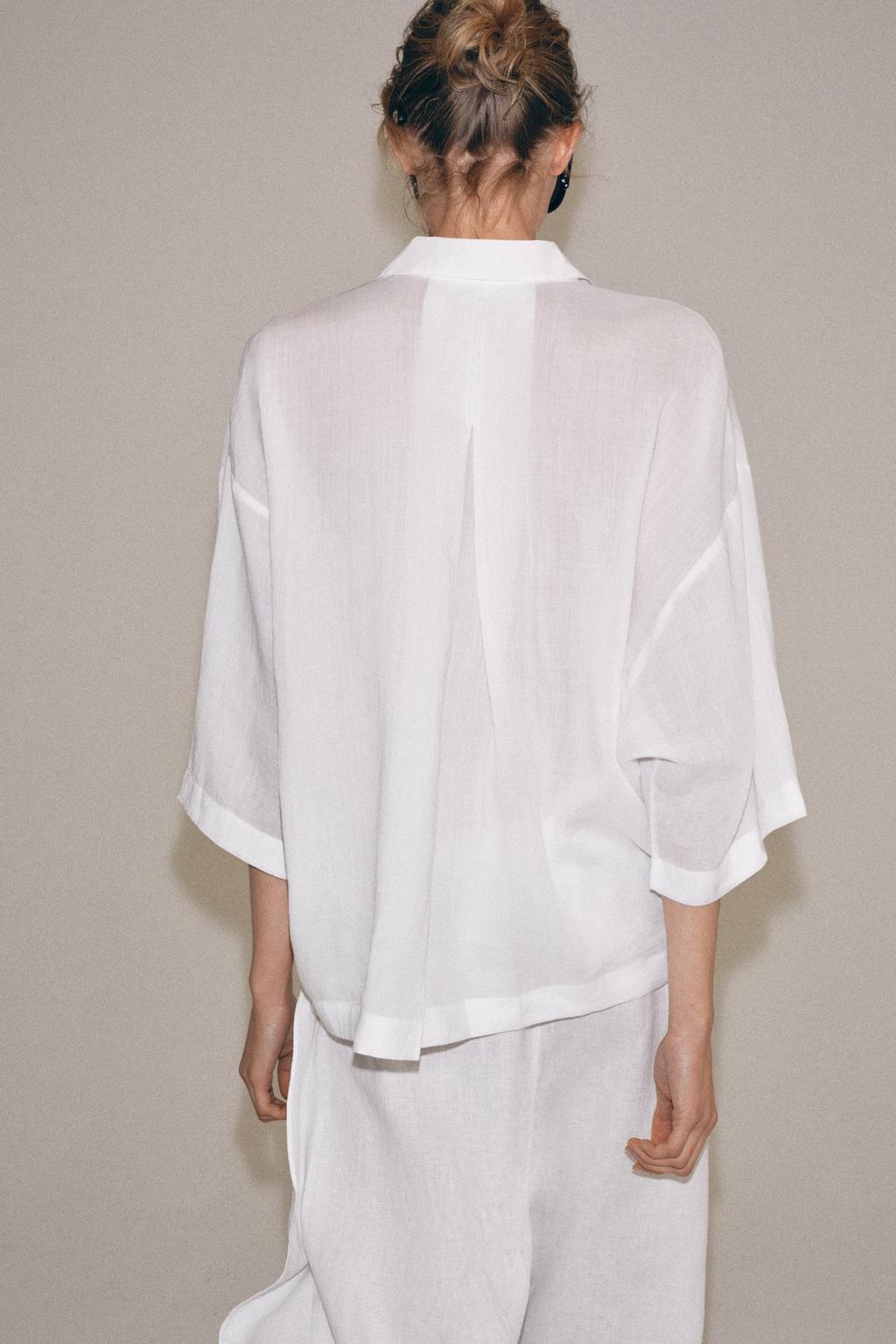 БРЮКИ ИЗ ЛЬНА С РАЗРЕЗАМИ — ZW COLLECTION