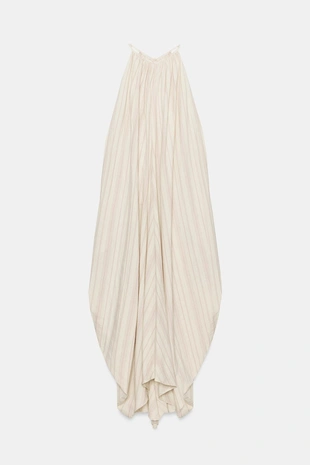 Платье из смесового льна с горловиной халтер — Zw Collection- Заказать в России