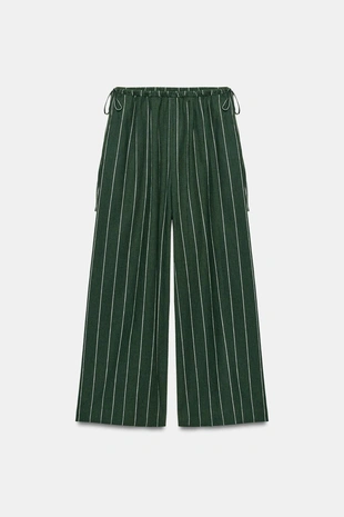 Брюки в полоску из смесового льна — Zw Collection- Заказать в России