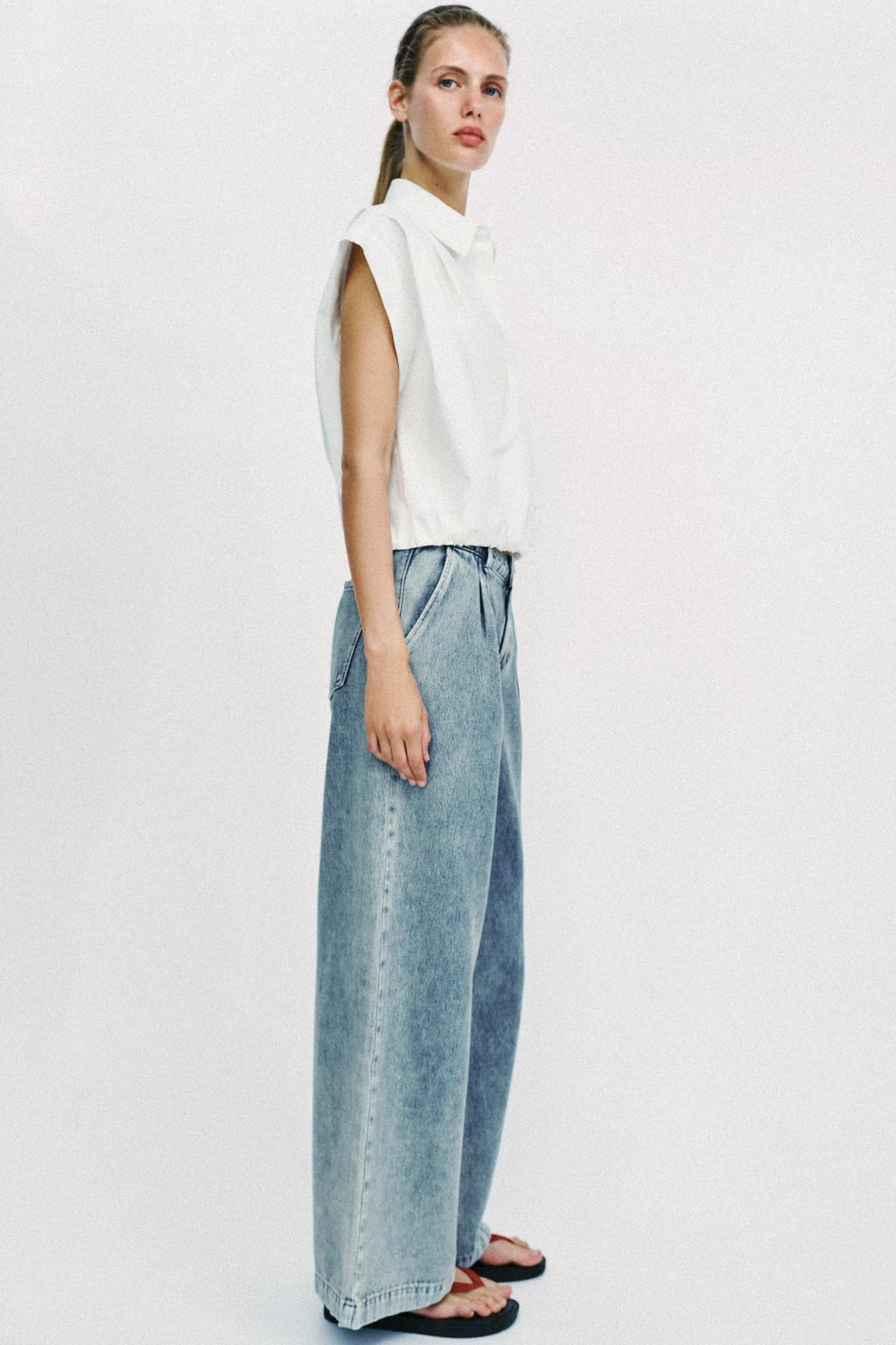 ДЖИНСЫ Z1975 WIDE LEG С ЗАЩИПАМИ