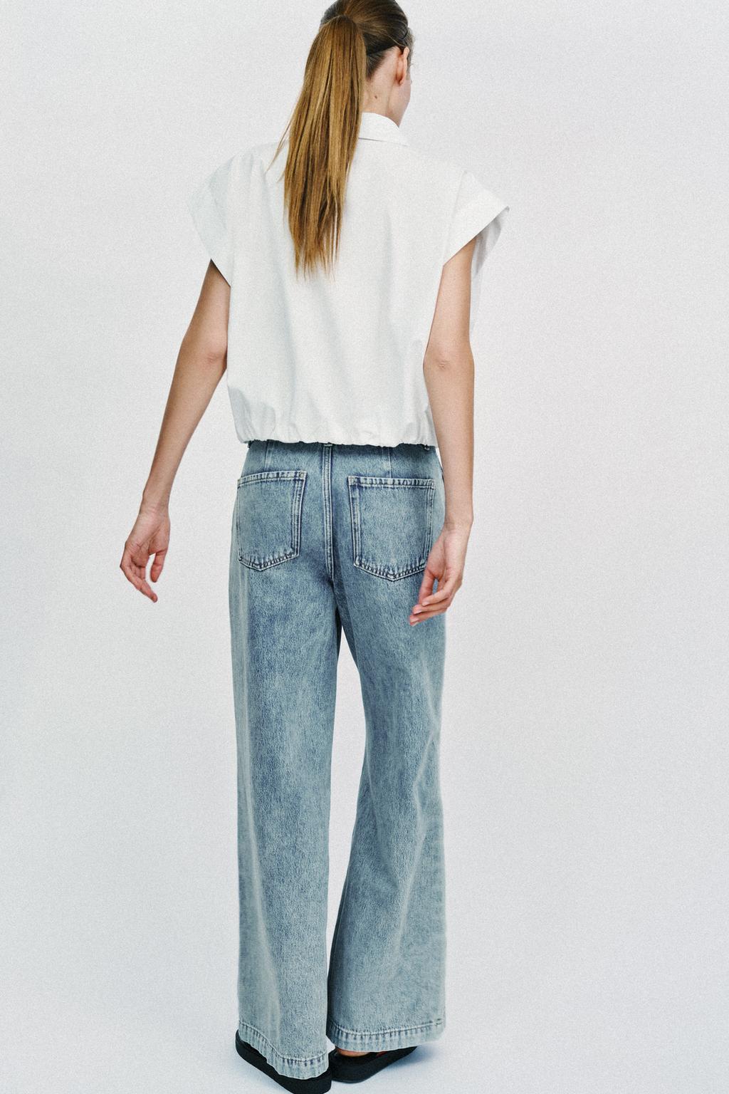 ДЖИНСЫ Z1975 WIDE LEG С ЗАЩИПАМИ