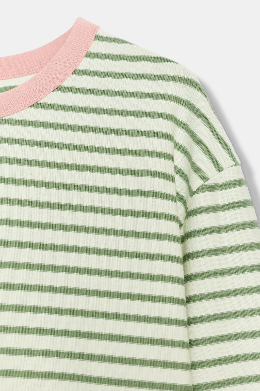 ФУТБОЛКА В ПОЛОСКУ С ДЛИННЫМИ РУКАВАМИ