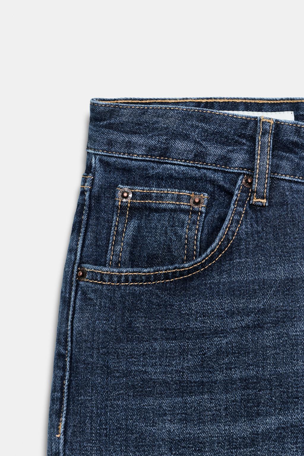 ДЖИНСЫ TRF CAPRI СО СРЕДНЕЙ ПОСАДКОЙ