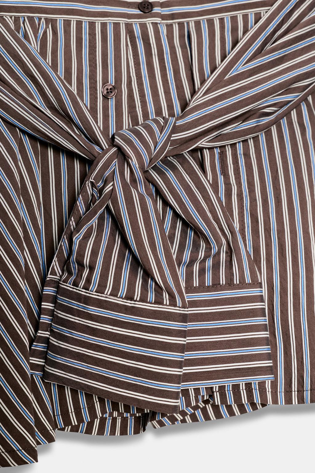 ШОРТЫ В ПОЛОСКУ С ЗАВЯЗКАМИ