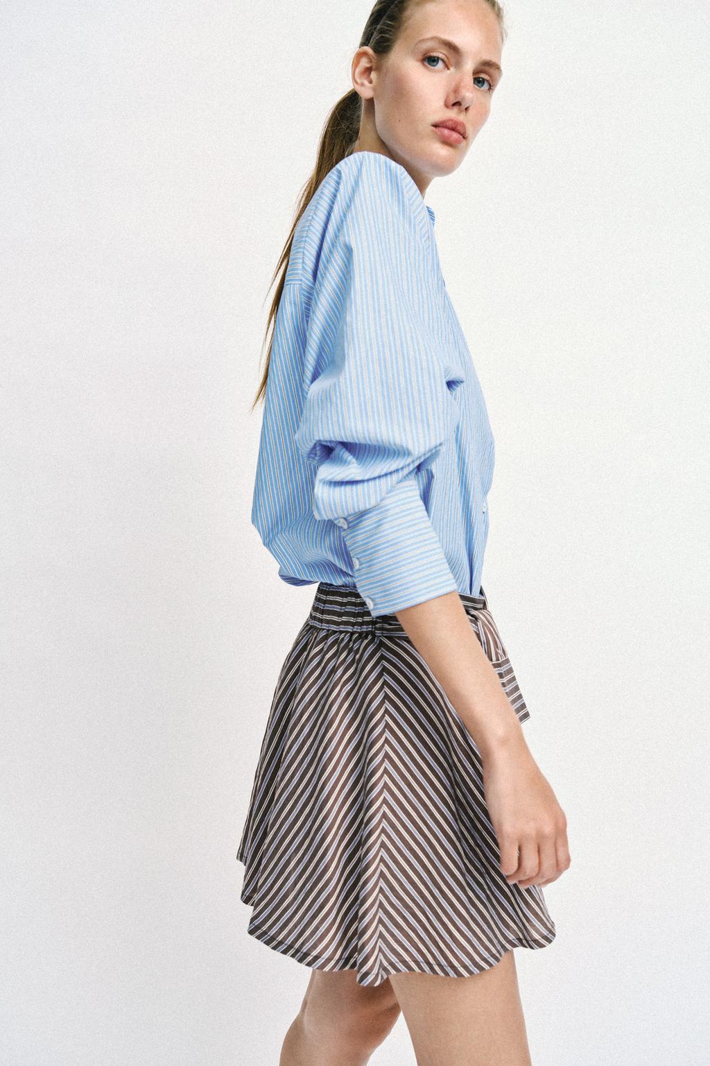 ШОРТЫ В ПОЛОСКУ С ЗАВЯЗКАМИ