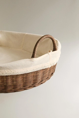 Корзина для пеленального матраца из ротанга- Заказать в России