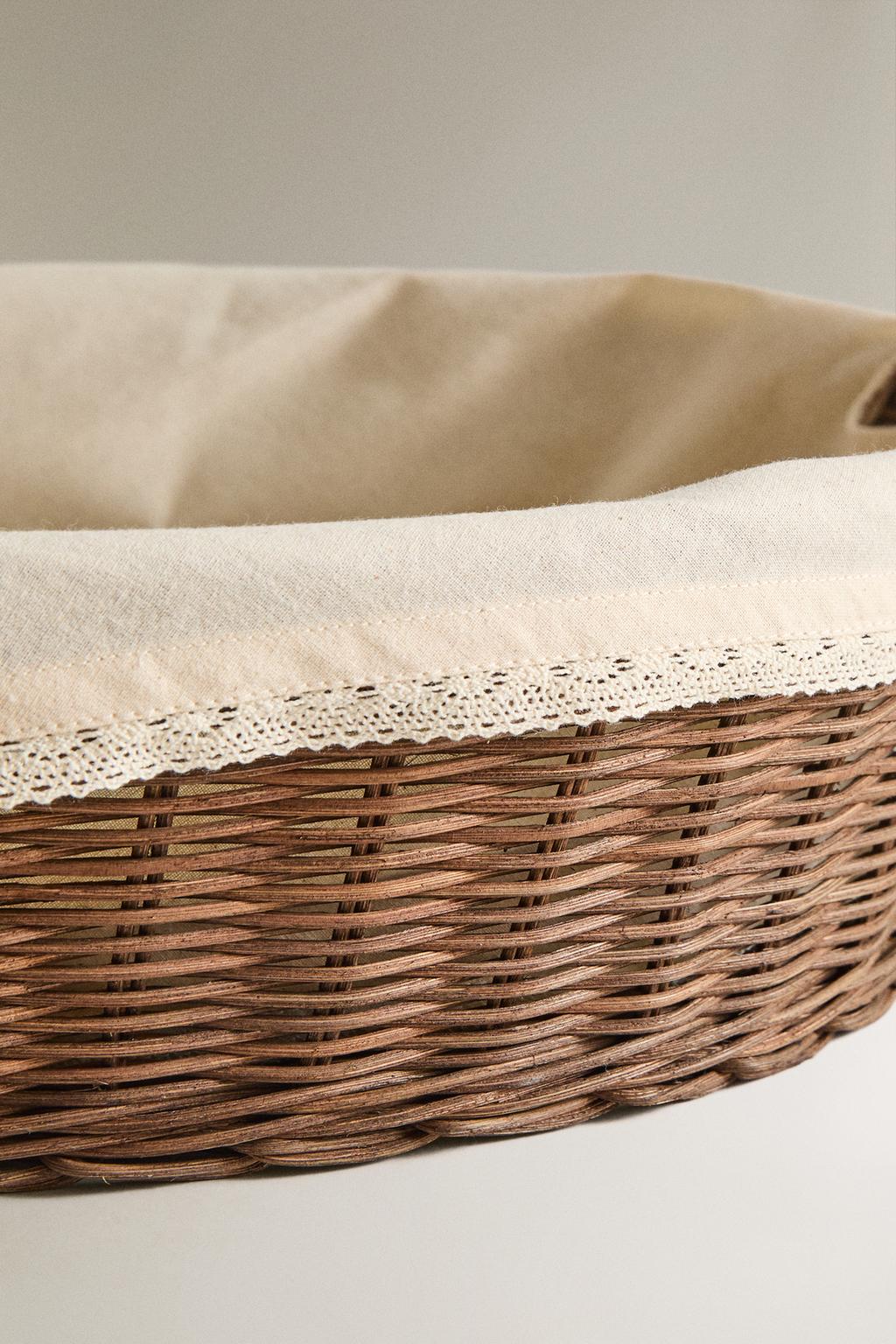 Корзина для пеленального матраца из ротанга