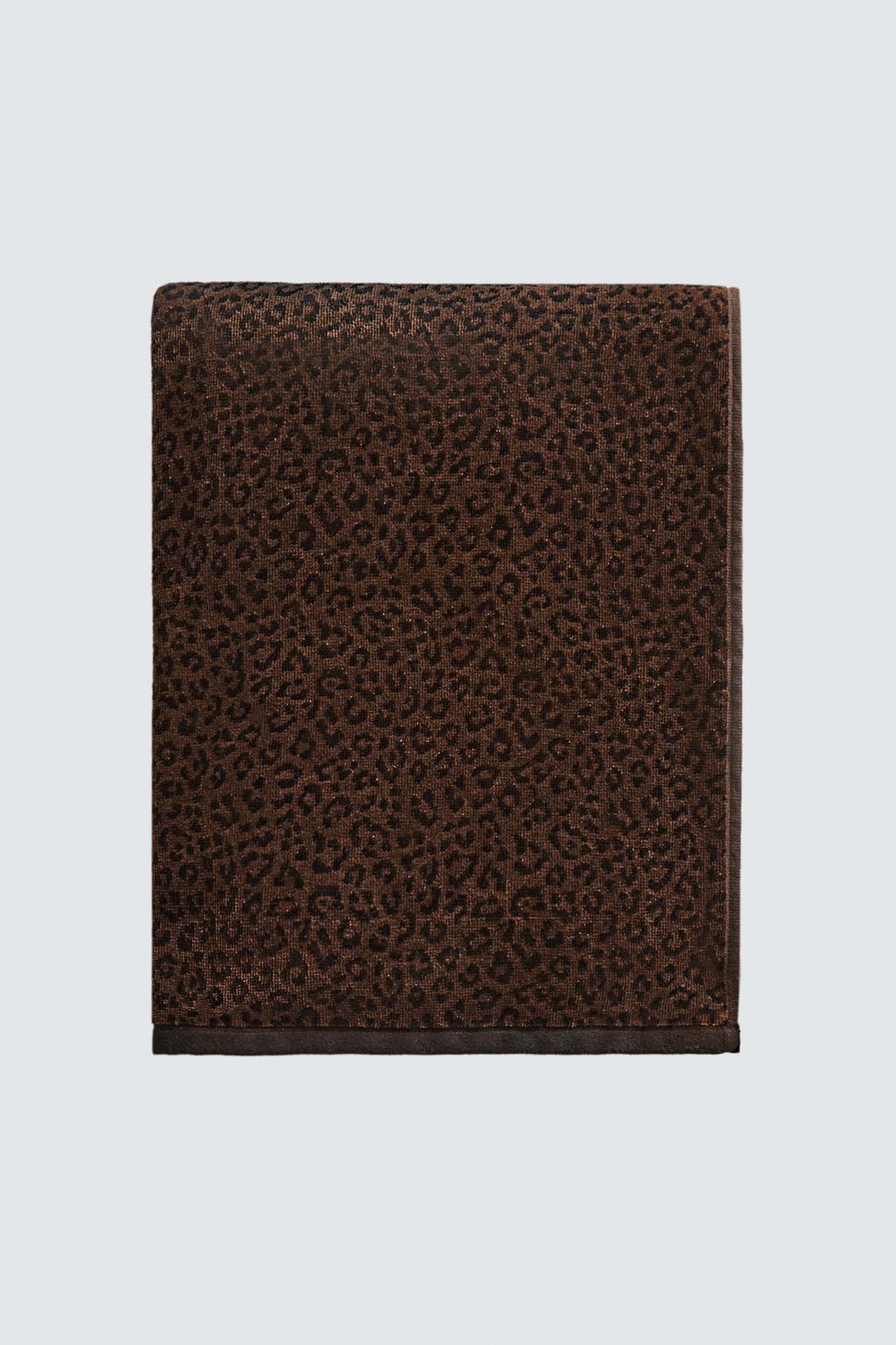 Полотенце для пляжа с животным принтом из велюра