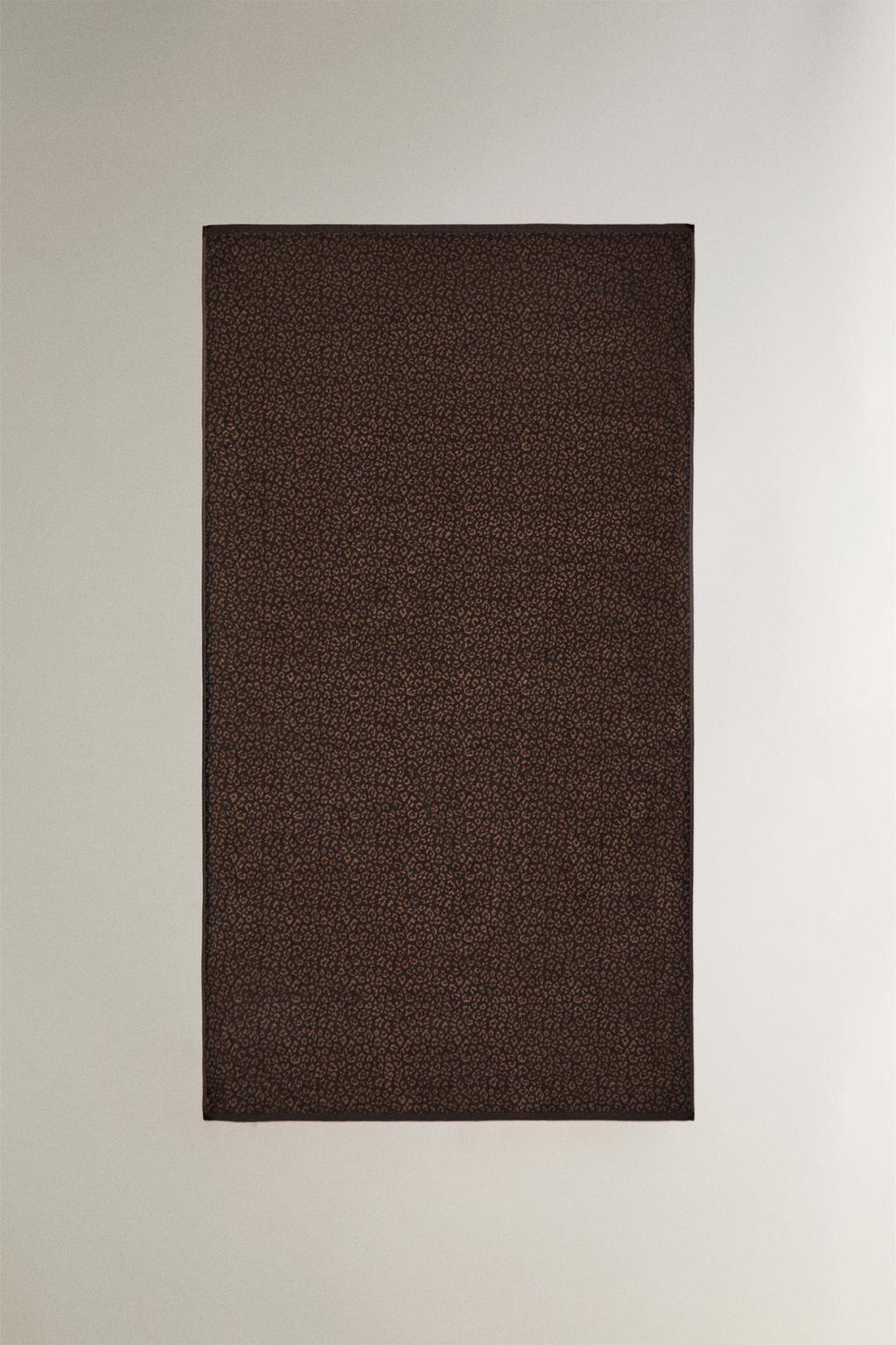 Полотенце для пляжа с животным принтом из велюра