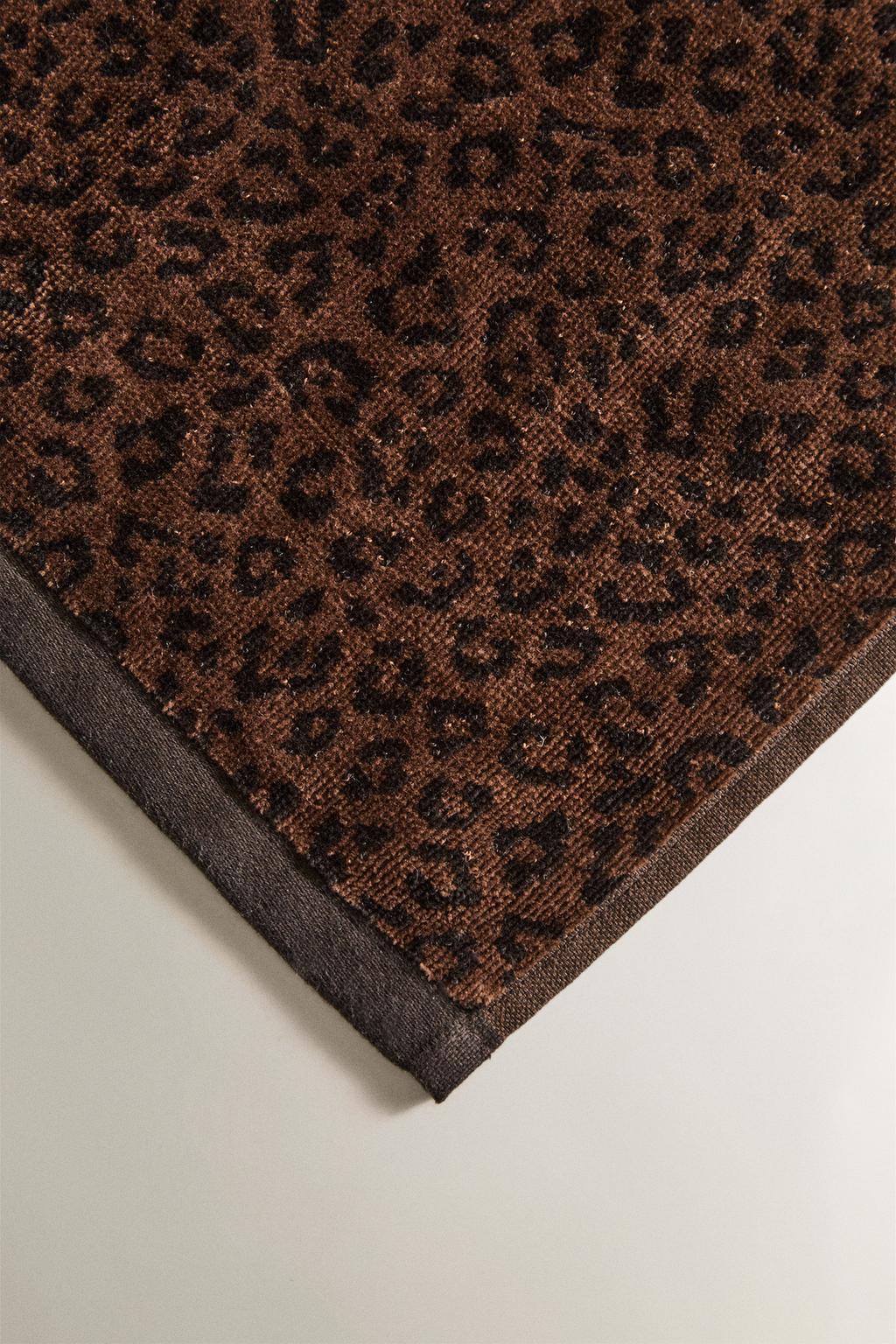 Полотенце для пляжа с животным принтом из велюра